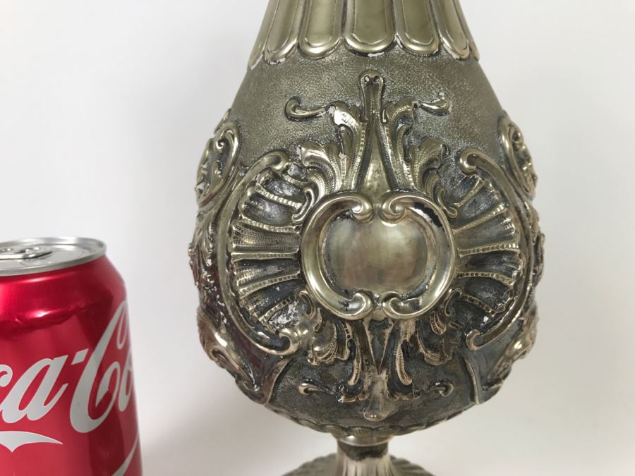 Stunning Antique 800 Silver Claret Jug Embossed With Acanthus Leaf Decoration 569g [Photo 3]