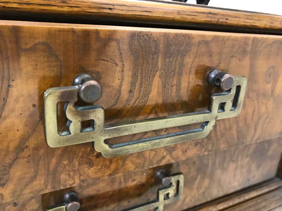 HEKMAN Chinoiserie 2-Drawer Side Table Nightstand [Photo 7]