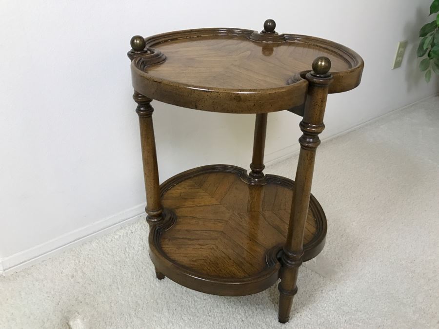 2-Tier Wooden Side Table [Photo 1]