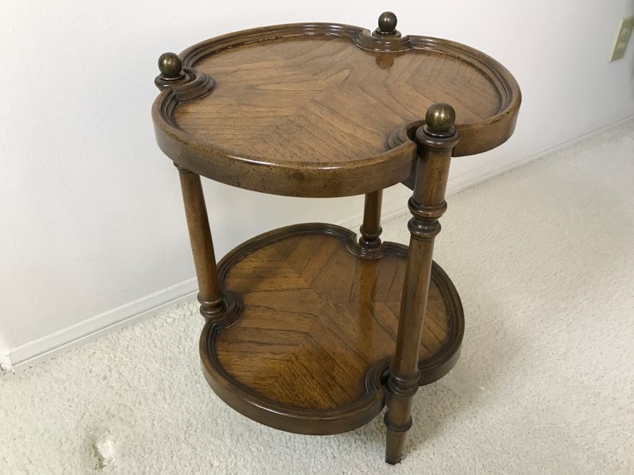 2-Tier Wooden Side Table [Photo 4]