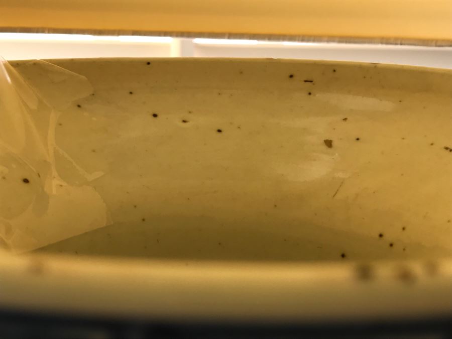 Large Asian Blue And White Pottery Lamp With Shade [Photo 18]