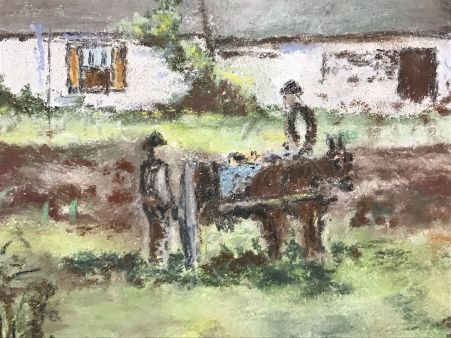 Antique 1894 Landscape Painting By F. M. Truesdell In Stunning Gilt Wood Frame [Photo 9]