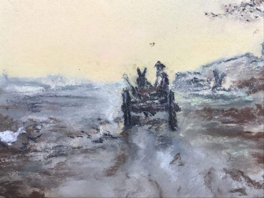 Antique 1894 Landscape Painting By F. M. Truesdell In Stunning Gilt Wood Frame [Photo 9]