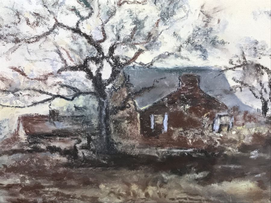 Antique 1894 Landscape Painting By F. M. Truesdell In Stunning Gilt Wood Frame [Photo 8]