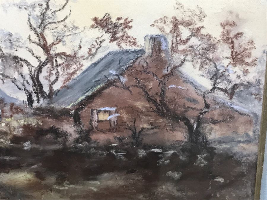 Antique 1894 Landscape Painting By F. M. Truesdell In Stunning Gilt Wood Frame [Photo 7]