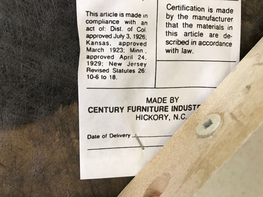 Beautiful Set Of 4 Century Furniture Blue And White Armchairs With Round Glass Top Pedestal Dining Table [Photo 8]