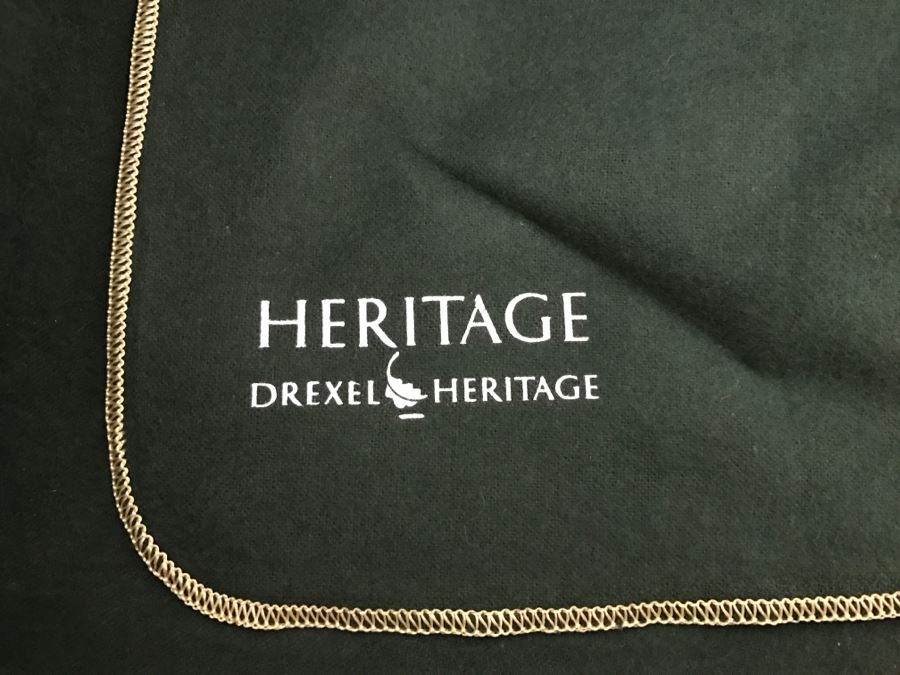 Drexel Heritage Hampshire 4 Door Chinoiserie Paint Decorated Buffet With Silverware Cloth Storage Drawers [Photo 15]