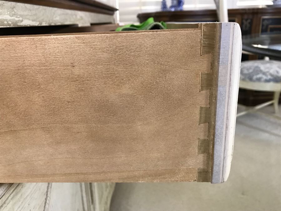 CENTURY Furniture White Wooden Flip-Top Server Buffet [Photo 7]