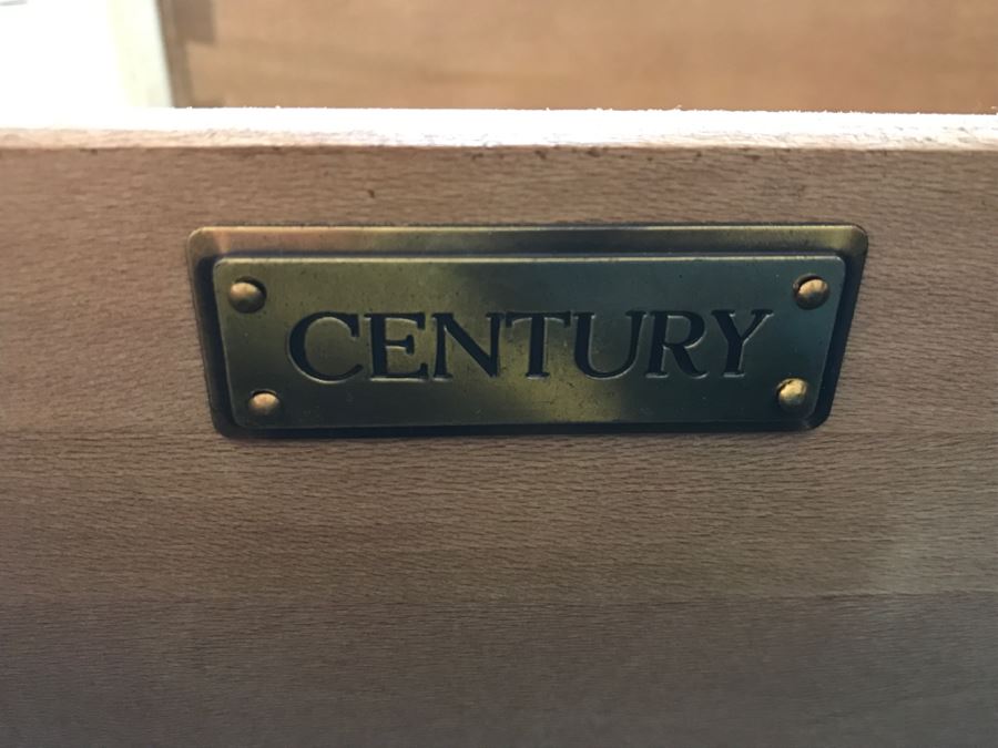 CENTURY Furniture White Wooden Flip-Top Server Buffet [Photo 2]