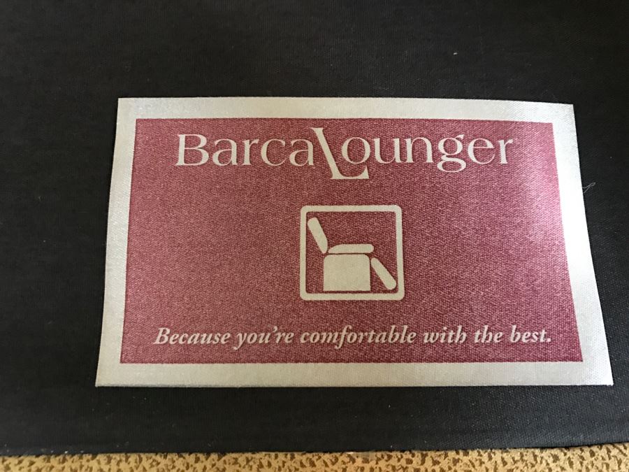 Light Brown Suede Leather Barcalounger Recliner Chair [Photo 5]