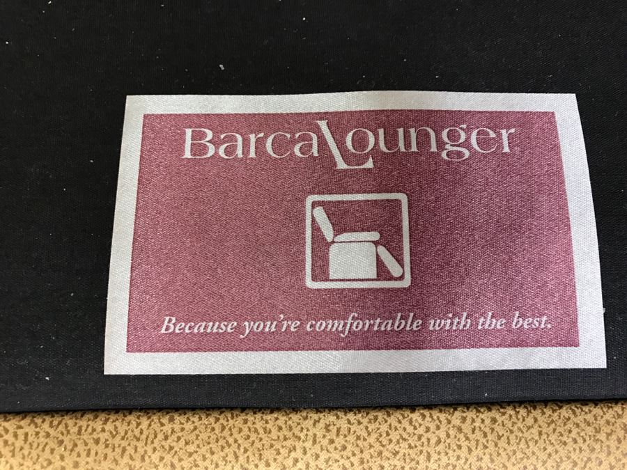 Light Brown Suede Leather Barcalounger Recliner Chair [Photo 8]