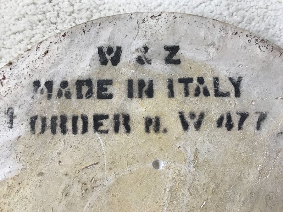 Wooden Pedestal Side Table With Italian Marble Top [Photo 2]