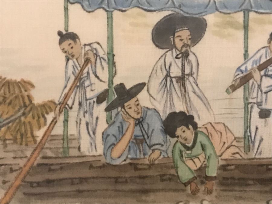 Framed Chinese Silk Landscape Painting [Photo 10]