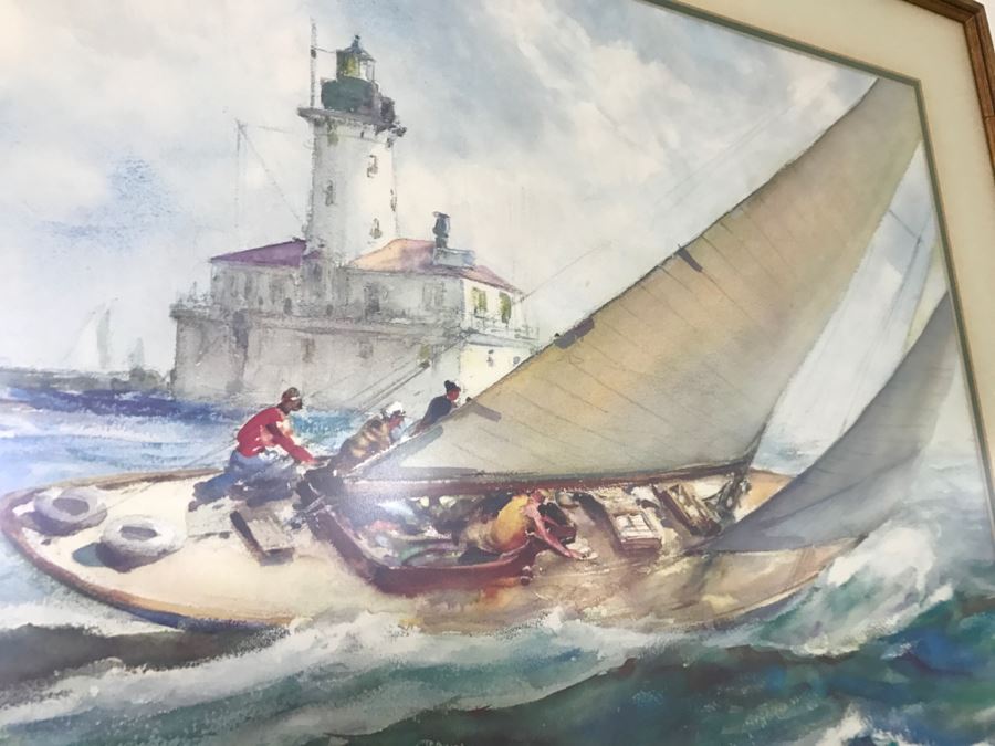 Framed Sailing Print 'A Good Breeze' By James M Sessions [Photo 9]