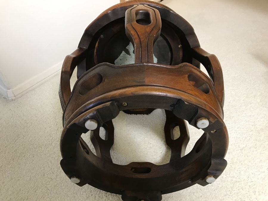 Chinese Wooden Plant Stand With Marble Top [Photo 8]