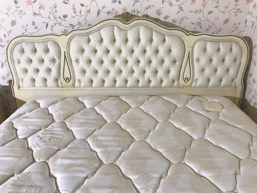 French provincial deals queen headboard