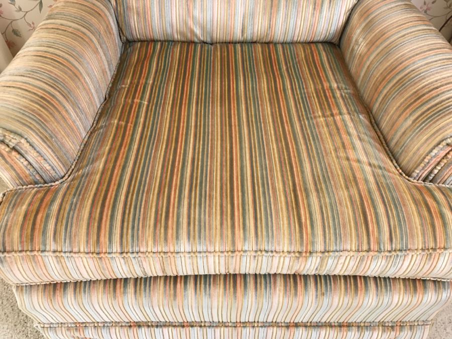 Nice Upholstered Armchair With Ottoman (Just Added Ottoman) [Photo 6]