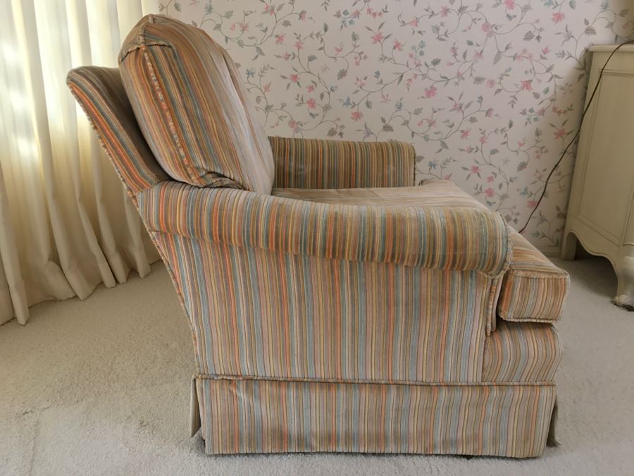 Nice Upholstered Armchair With Ottoman (Just Added Ottoman) [Photo 7]