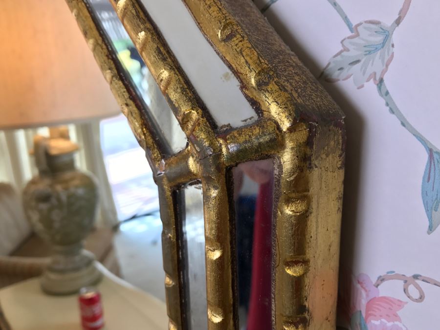Stunning Gilt Wood Italian Designer Wall Mirror [Photo 5]