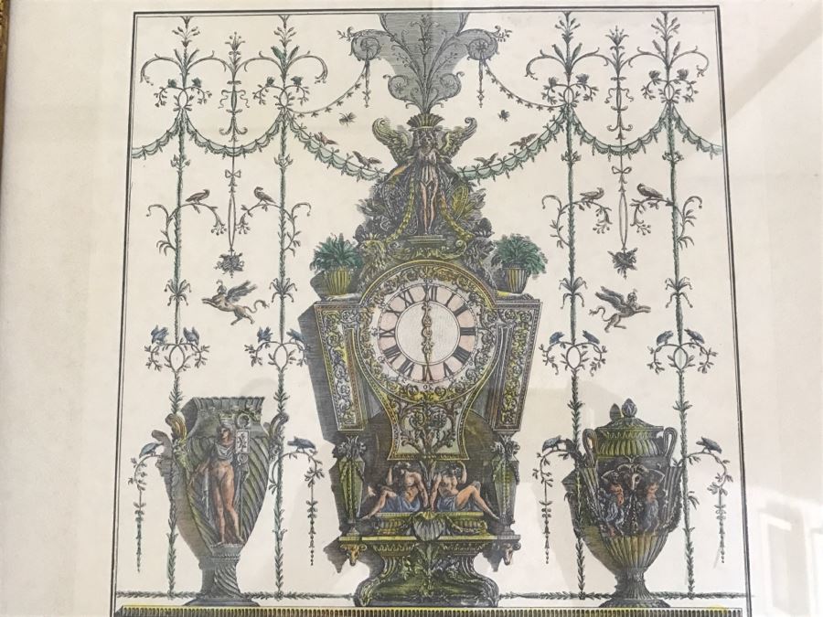 Framed 'Clocks & Furniture' Giovanni Battista Piranesi Etching Print [Photo 6]