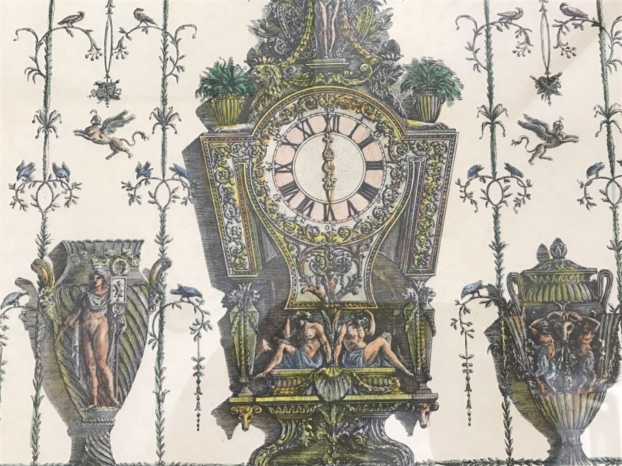 Framed 'Clocks & Furniture' Giovanni Battista Piranesi Etching Print [Photo 7]