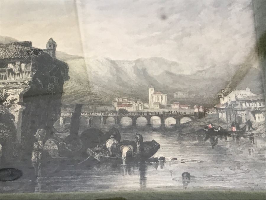 Set Of 4 Original Engravings Hand Colored Framed And Styled For Chalfant & Pearce With Bubble Glass [Photo 16]