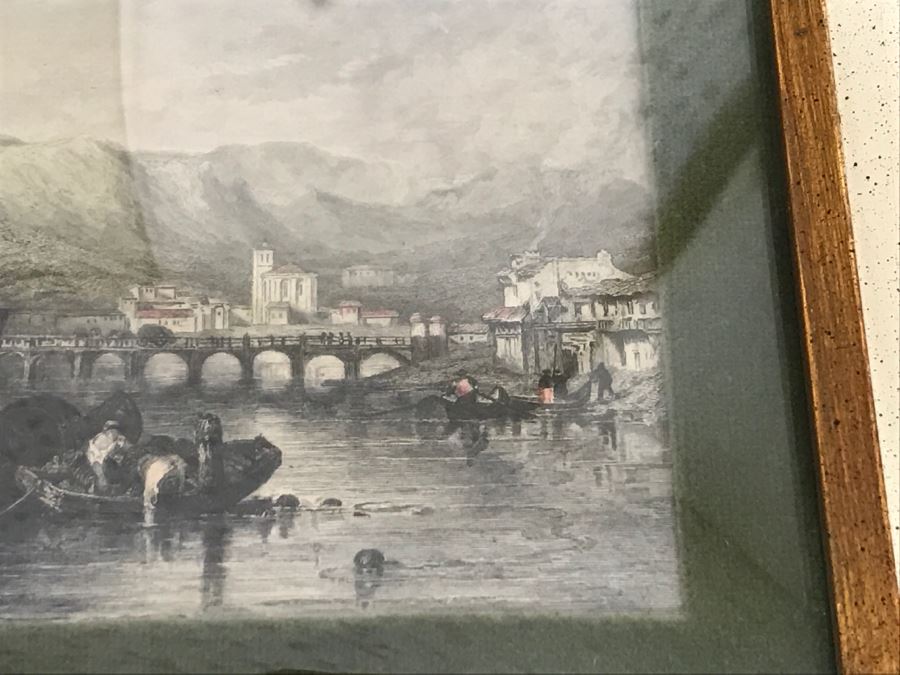 Set Of 4 Original Engravings Hand Colored Framed And Styled For Chalfant & Pearce With Bubble Glass [Photo 17]