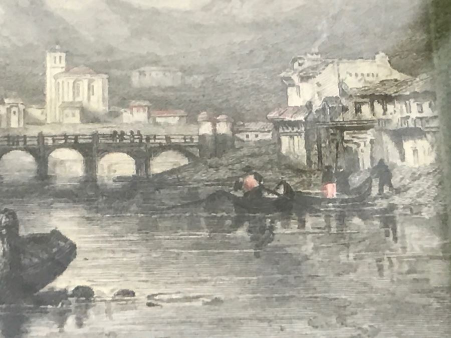 Set Of 4 Original Engravings Hand Colored Framed And Styled For Chalfant & Pearce With Bubble Glass [Photo 18]