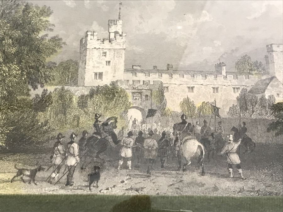 Set Of 4 Original Engravings Hand Colored Framed And Styled For Chalfant & Pearce With Bubble Glass [Photo 23]