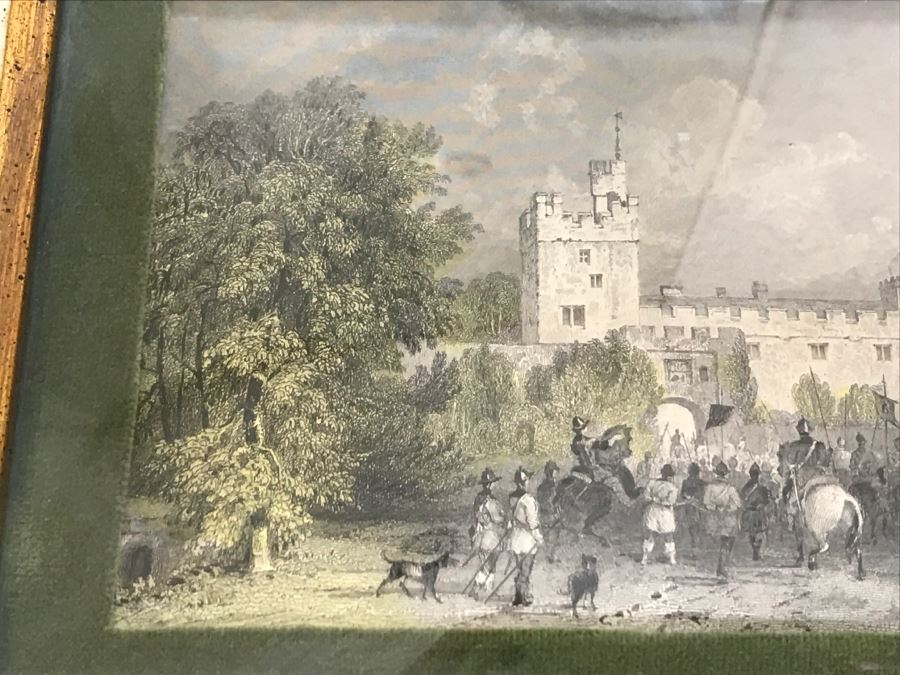 Set Of 4 Original Engravings Hand Colored Framed And Styled For Chalfant & Pearce With Bubble Glass [Photo 22]