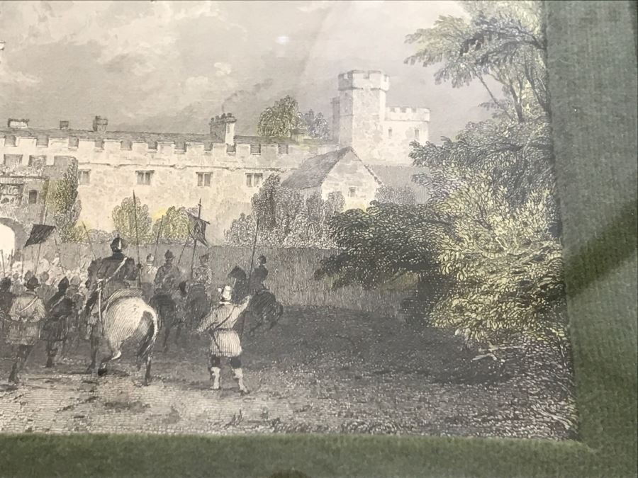 Set Of 4 Original Engravings Hand Colored Framed And Styled For Chalfant & Pearce With Bubble Glass [Photo 24]