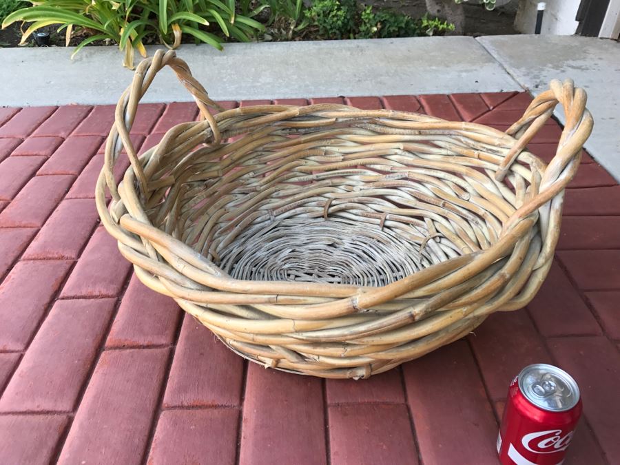 Large Double Handle Woven Basket