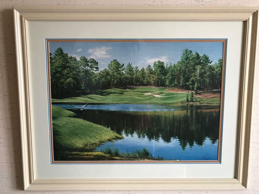 Framed Signed Golf Print By Adriano Manocchia Limited Edition 263 Of 950 [Photo 1]