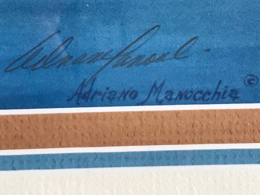 Framed Signed Golf Print By Adriano Manocchia Limited Edition 263 Of 950 [Photo 5]