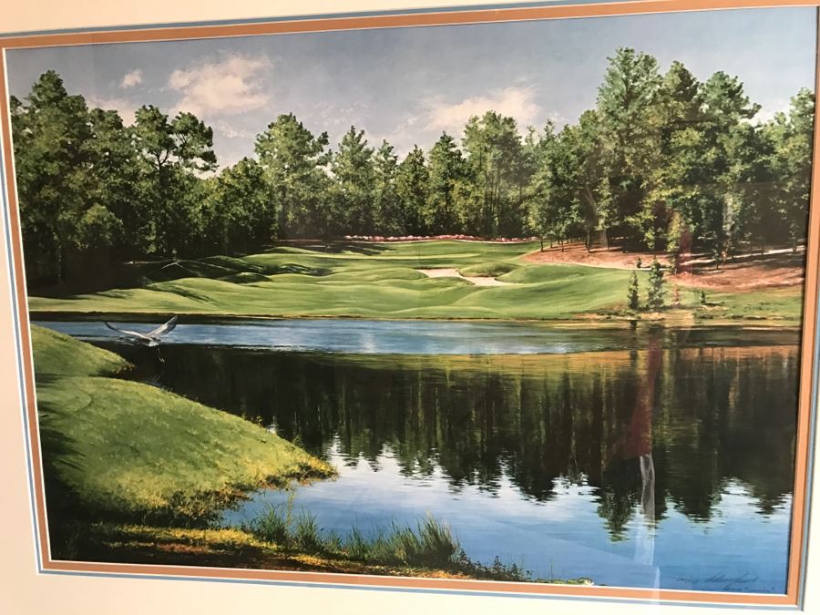 Framed Signed Golf Print By Adriano Manocchia Limited Edition 263 Of 950 [Photo 9]