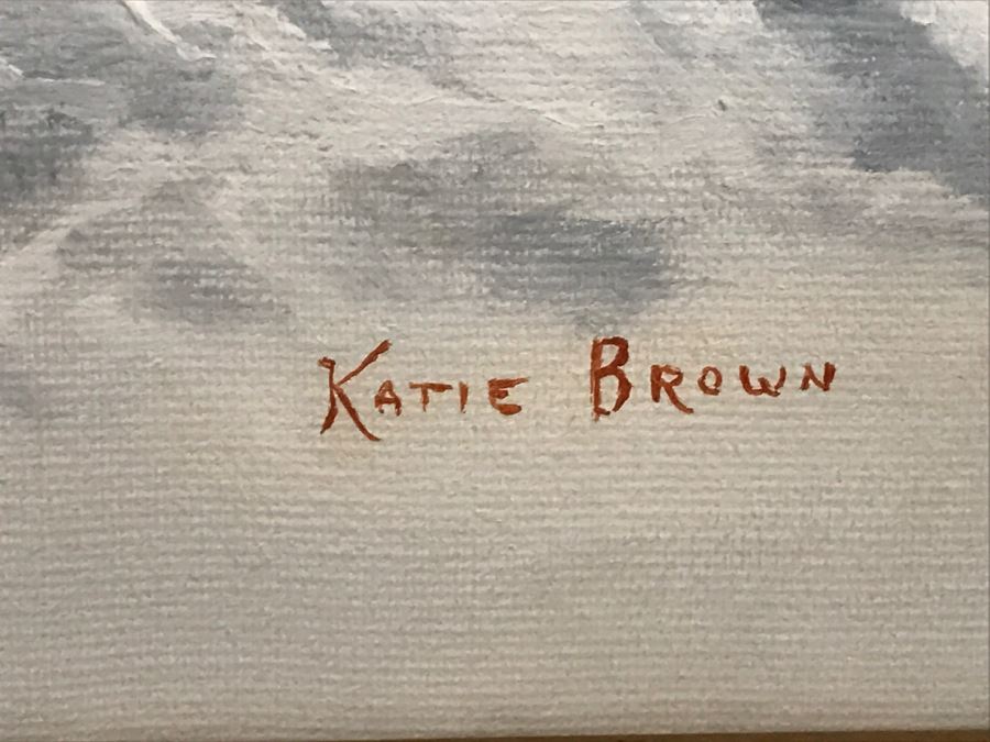 Framed Original Oil Painting Of Rabbit By Katie Brown [Photo 6]