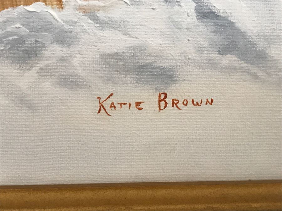 Framed Original Oil Painting Of Rabbit By Katie Brown [Photo 5]