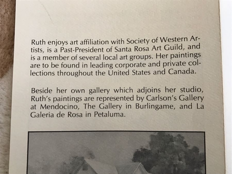 Framed Original Oil Painting Titled 'Spring's Fancy Dress' By Ruth M. King [Photo 16]