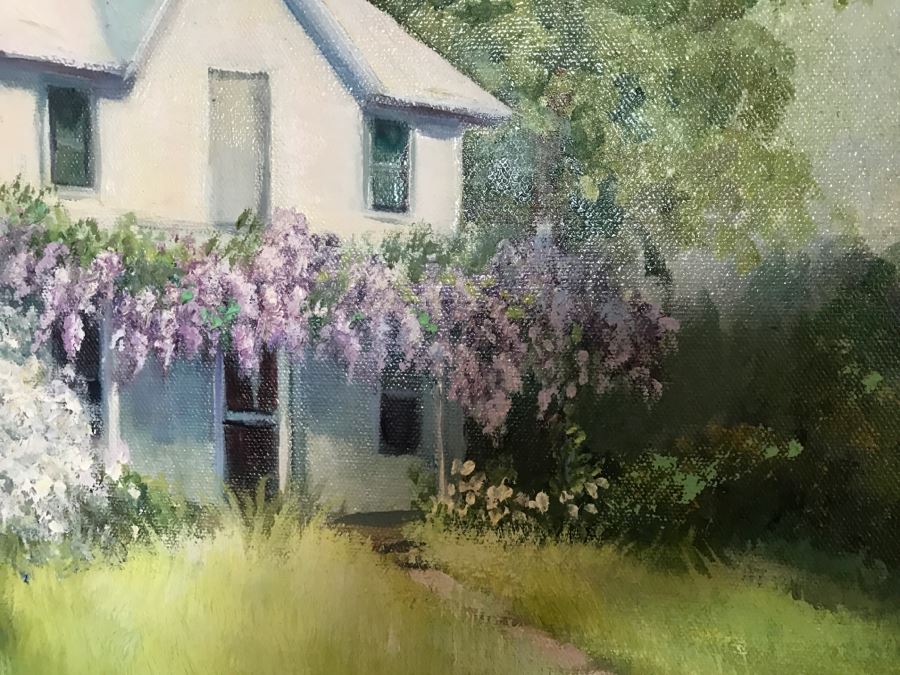 Framed Original Oil Painting Titled 'Spring's Fancy Dress' By Ruth M. King [Photo 4]