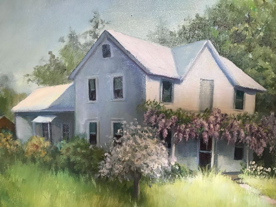 Framed Original Oil Painting Titled 'Spring's Fancy Dress' By Ruth M. King [Photo 2]