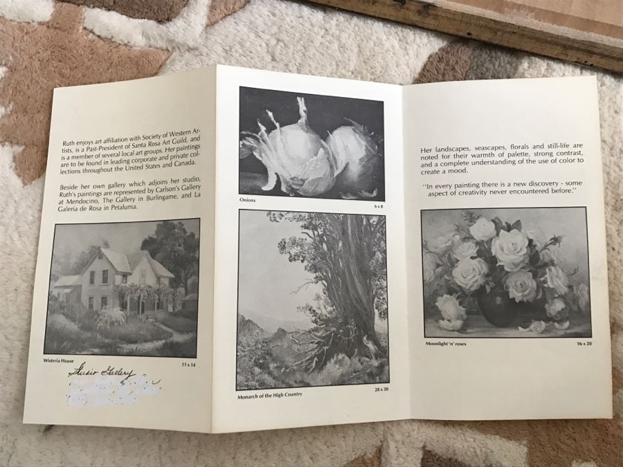 Framed Original Oil Painting Titled 'Spring's Fancy Dress' By Ruth M. King [Photo 15]