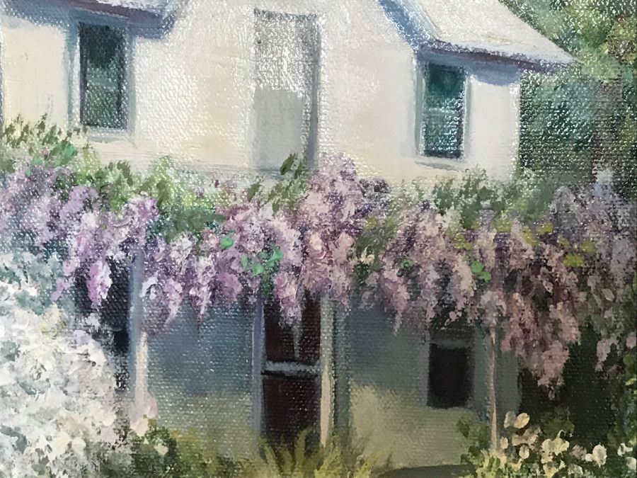 Framed Original Oil Painting Titled 'Spring's Fancy Dress' By Ruth M. King [Photo 7]