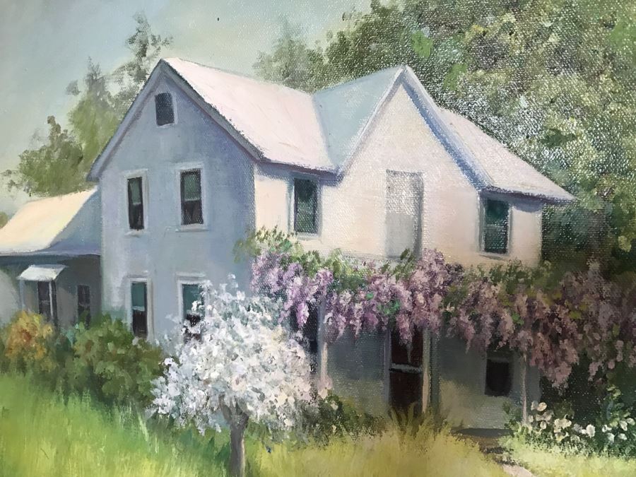 Framed Original Oil Painting Titled 'Spring's Fancy Dress' By Ruth M. King [Photo 3]