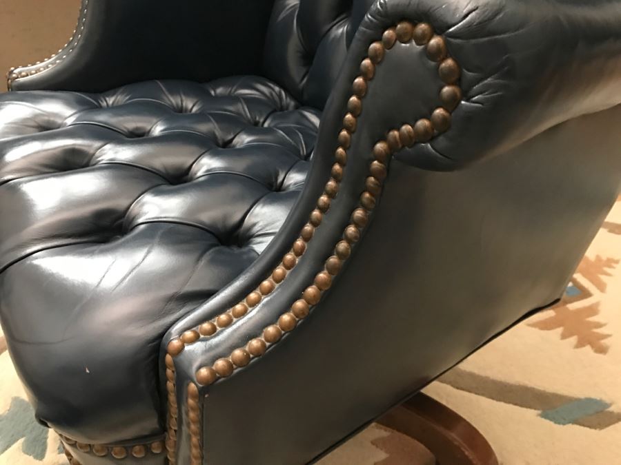 Tufted Leather Executive Office Chair By North Hickory Furniture Company [Photo 6]