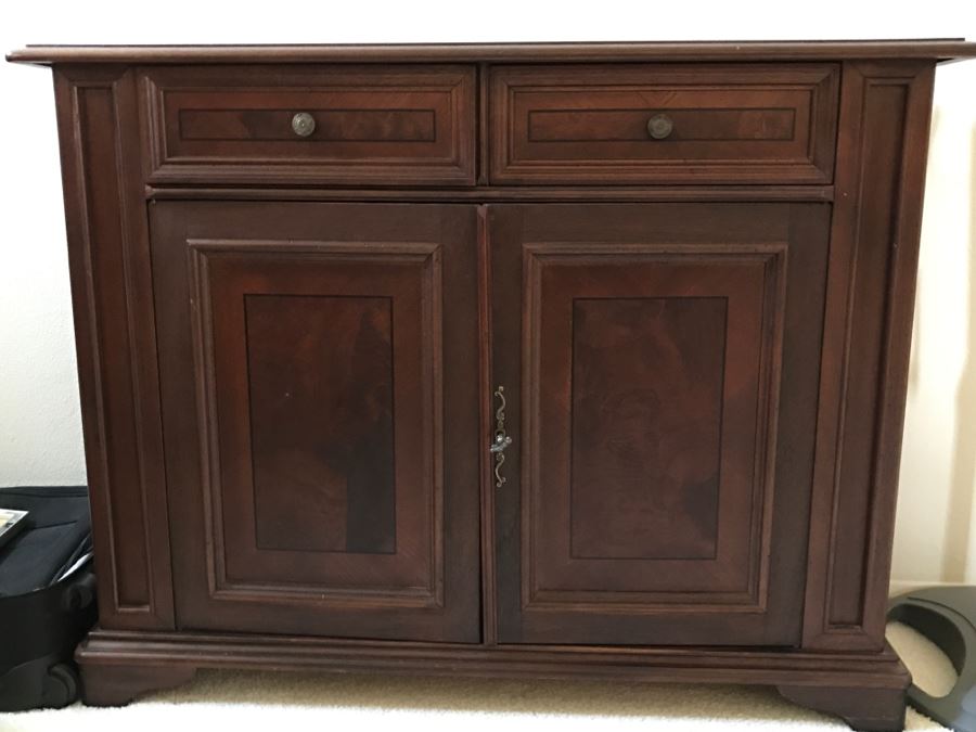 Wooden Cabinet With Two Drawers