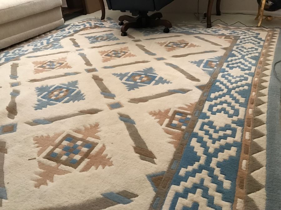 Hand Knotted Indian Rug 100% Wool Pile 8' x 10' [Photo 5]