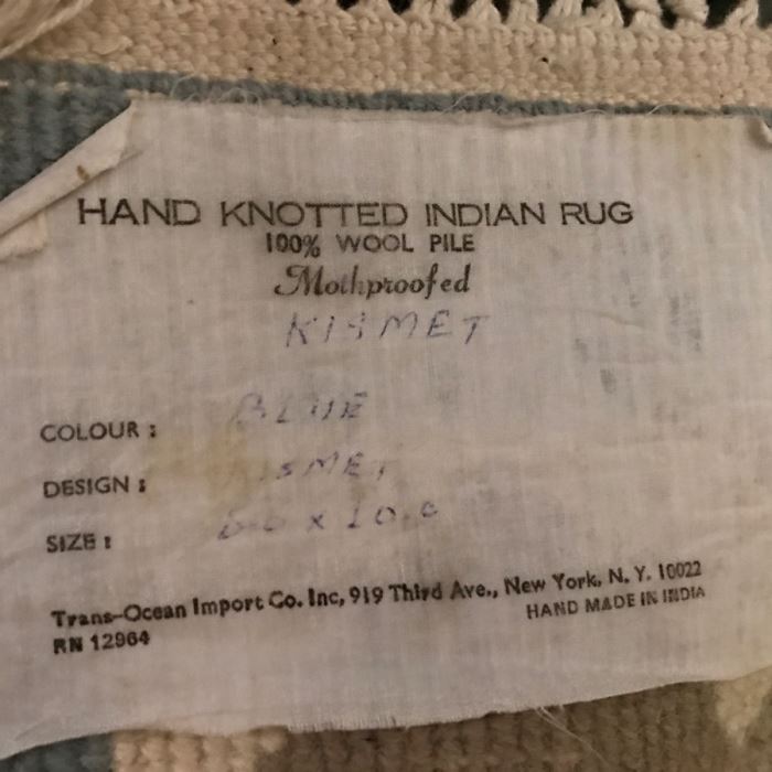 Hand Knotted Indian Rug 100% Wool Pile 8' x 10' [Photo 8]