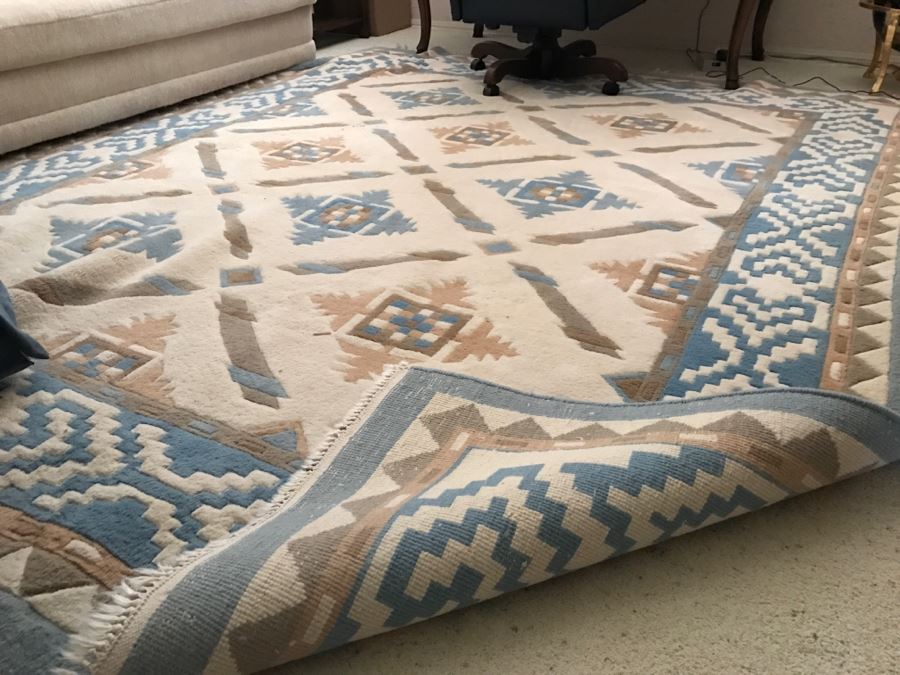 Hand Knotted Indian Rug 100% Wool Pile 8' x 10' [Photo 6]