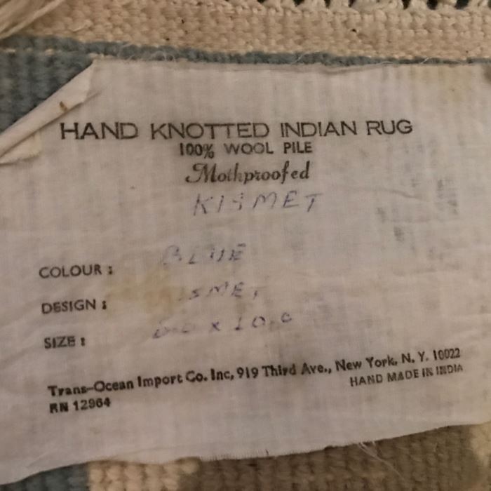 Hand Knotted Indian Rug 100% Wool Pile 8' x 10' [Photo 7]