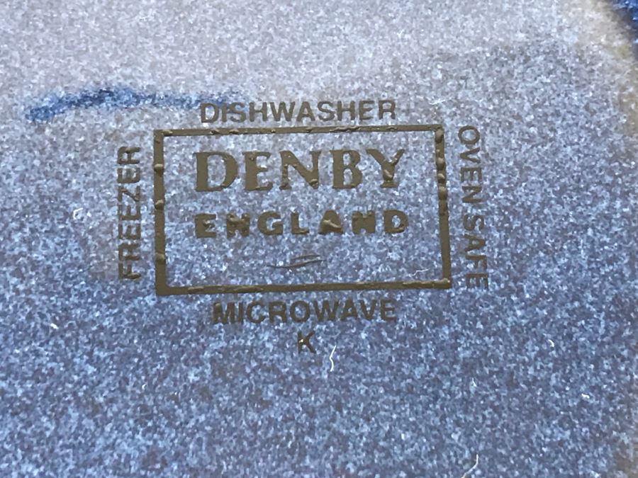 DENBY England Blue And White Dinnerware Stoneware ~27 Pieces [Photo 7]